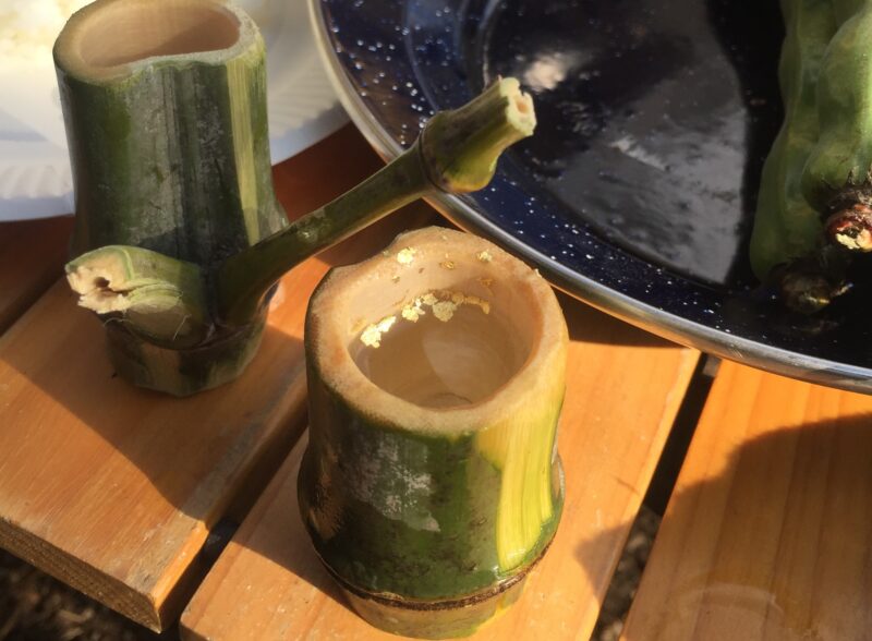 竹をDIYして日本酒用にカップ作ってみた