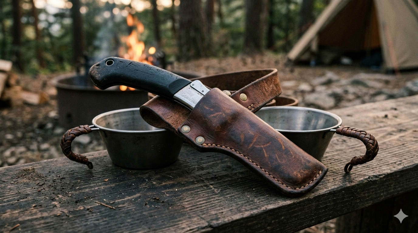 市販品 vs 自作レザーカスタム。キャンプ道具を自分専用に「最適化」する楽しさ