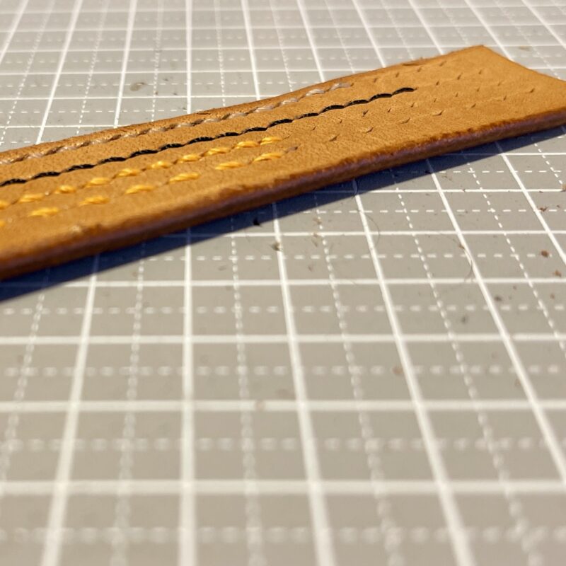 ウッドスリッカーで磨いたところ