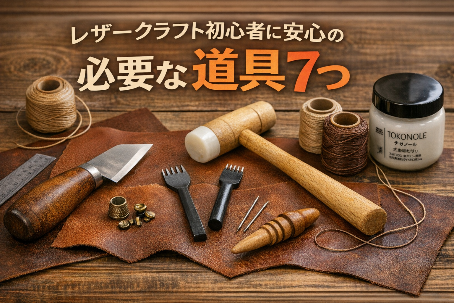 レザークラフト初心者に必要な道具